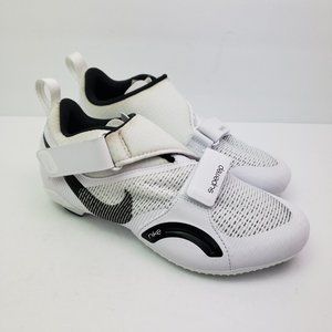 Nike SuperRep Womens Size 7.5 White Black Indoor Cycle Spin Cycling Shoes